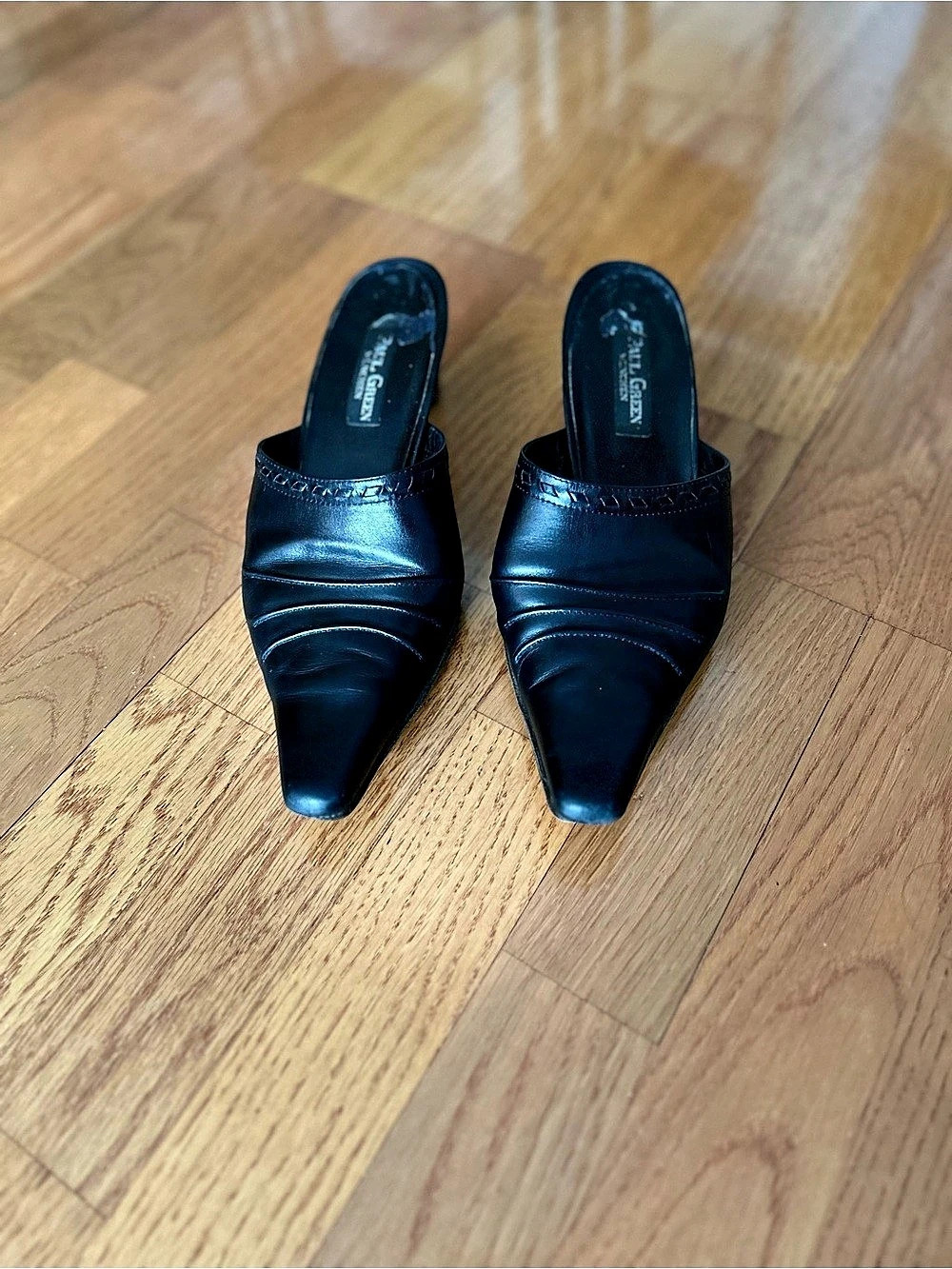 Paul Green Munich Handmade Pointed Toe Leather Mules